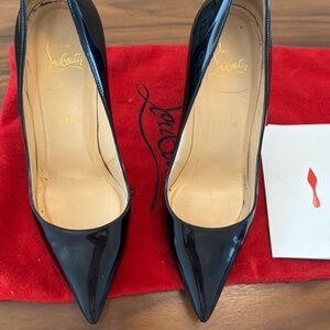 Christian Louboutin Pigalle 100 Black Patent